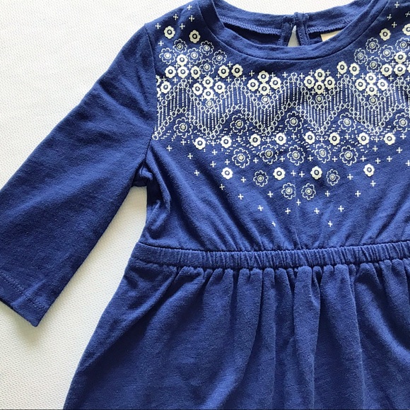 Girl’s Blue Cotton Dress 3T NEW WITHOUT TAGS - Picture 2 of 7